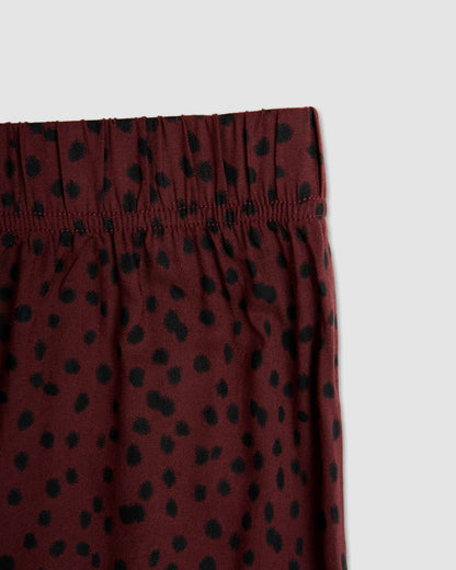 Set blusa pantalón viscosa grida burdeos