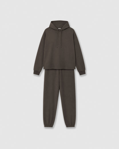 Set cap jogger liso gris marengo