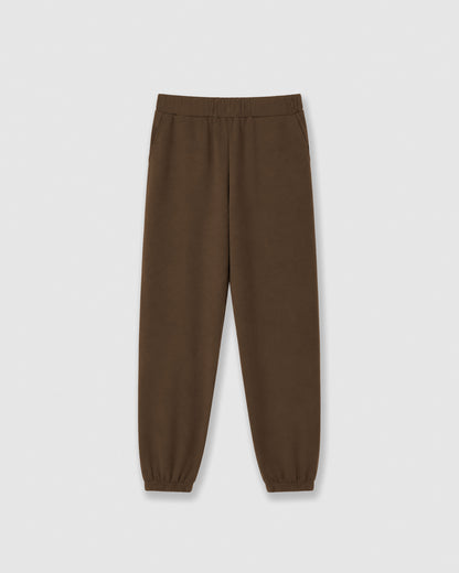 Set cap jogger liso marrón