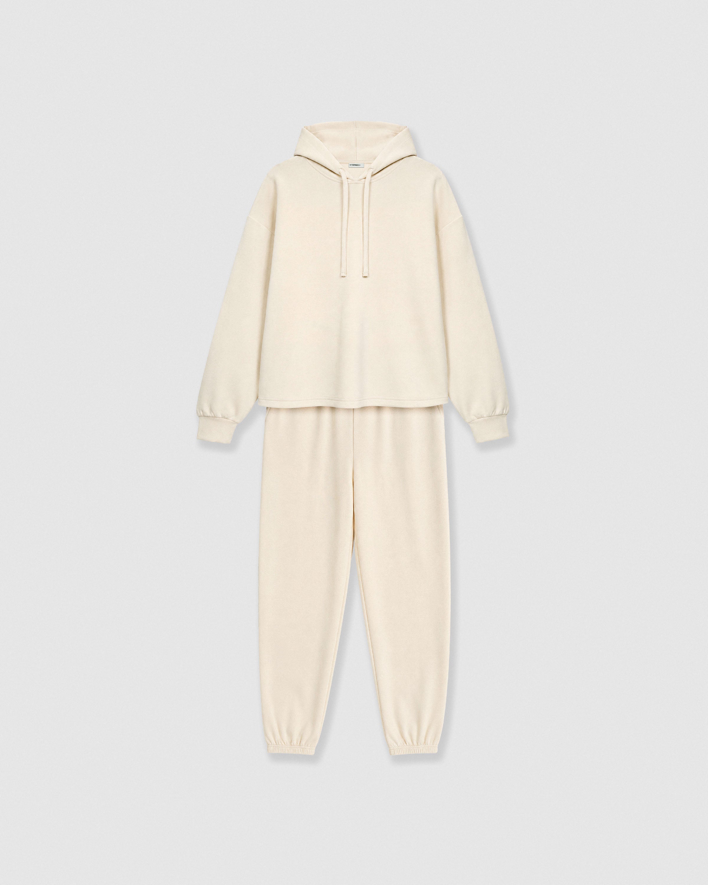 Set cap jogger liso natural