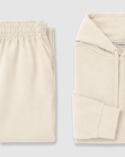 Set cap jogger liso natural