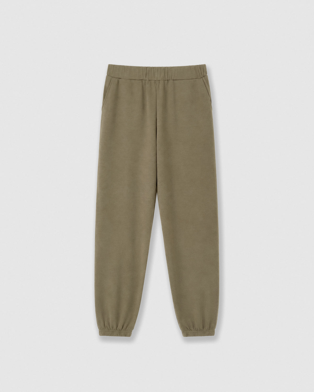 Set capuz jogger liso verde caça