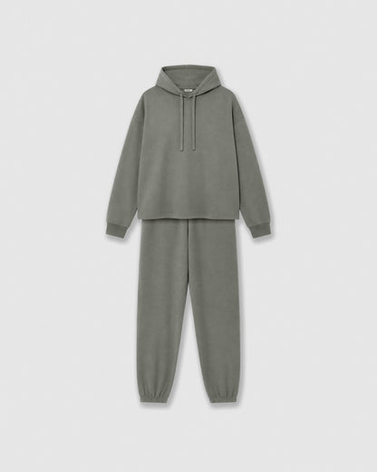Set cap jogger liso azul agua