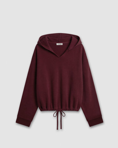 Set sudadera falda angorina burdeos