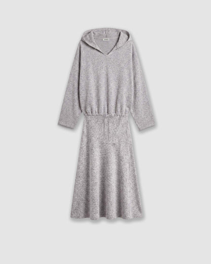 Set sudadera falda angorina gris claro