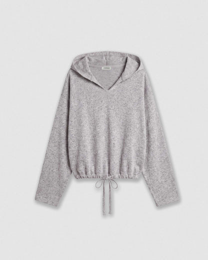 Set sudadera falda angorina gris claro