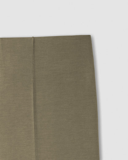 Set drapeado pinza liso verde cacería
