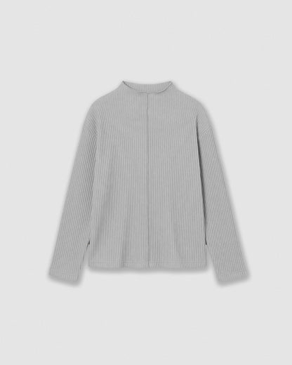 Set jersey pantalón canalé liso gris claro