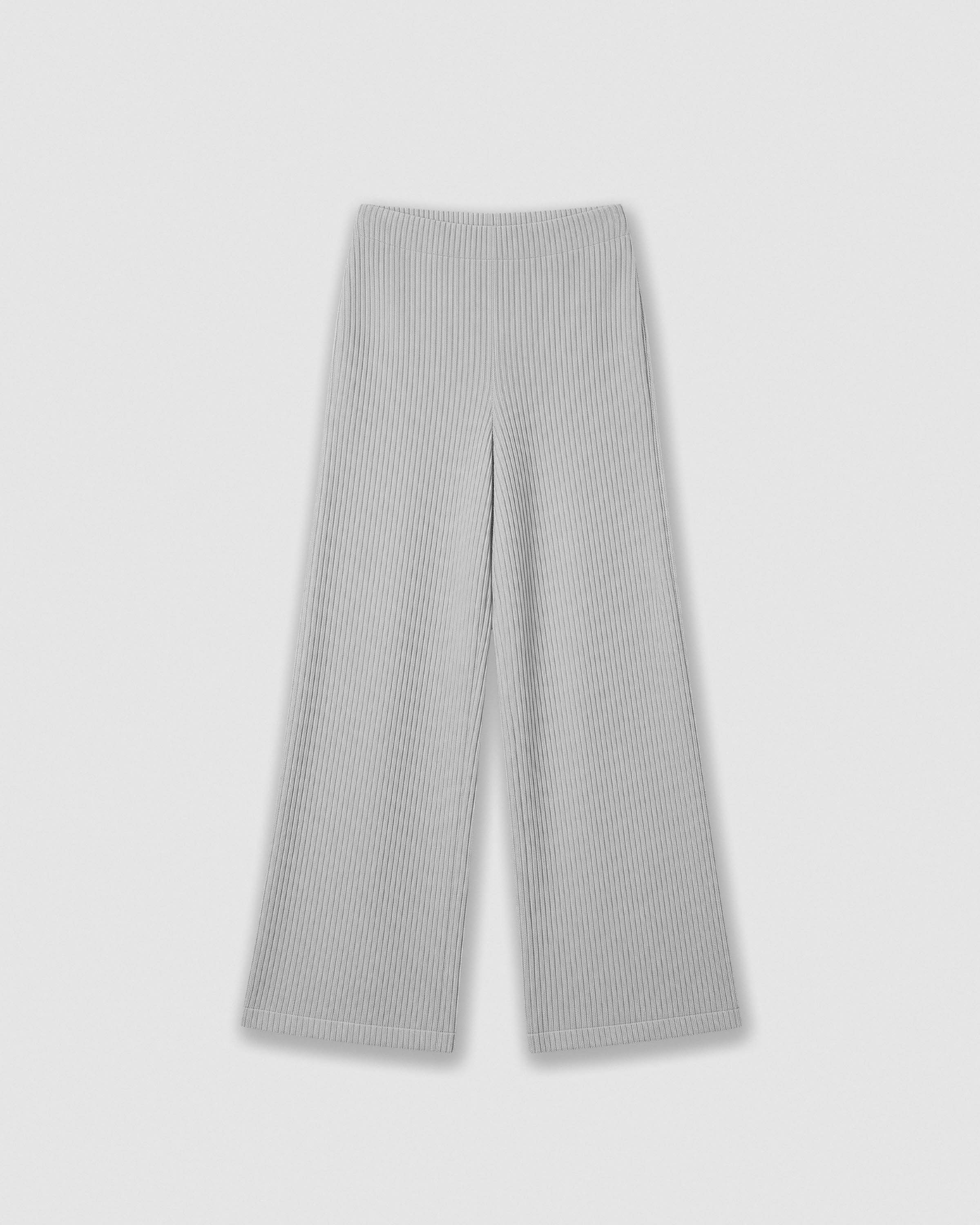 Set jersey pantalón canalé liso gris claro