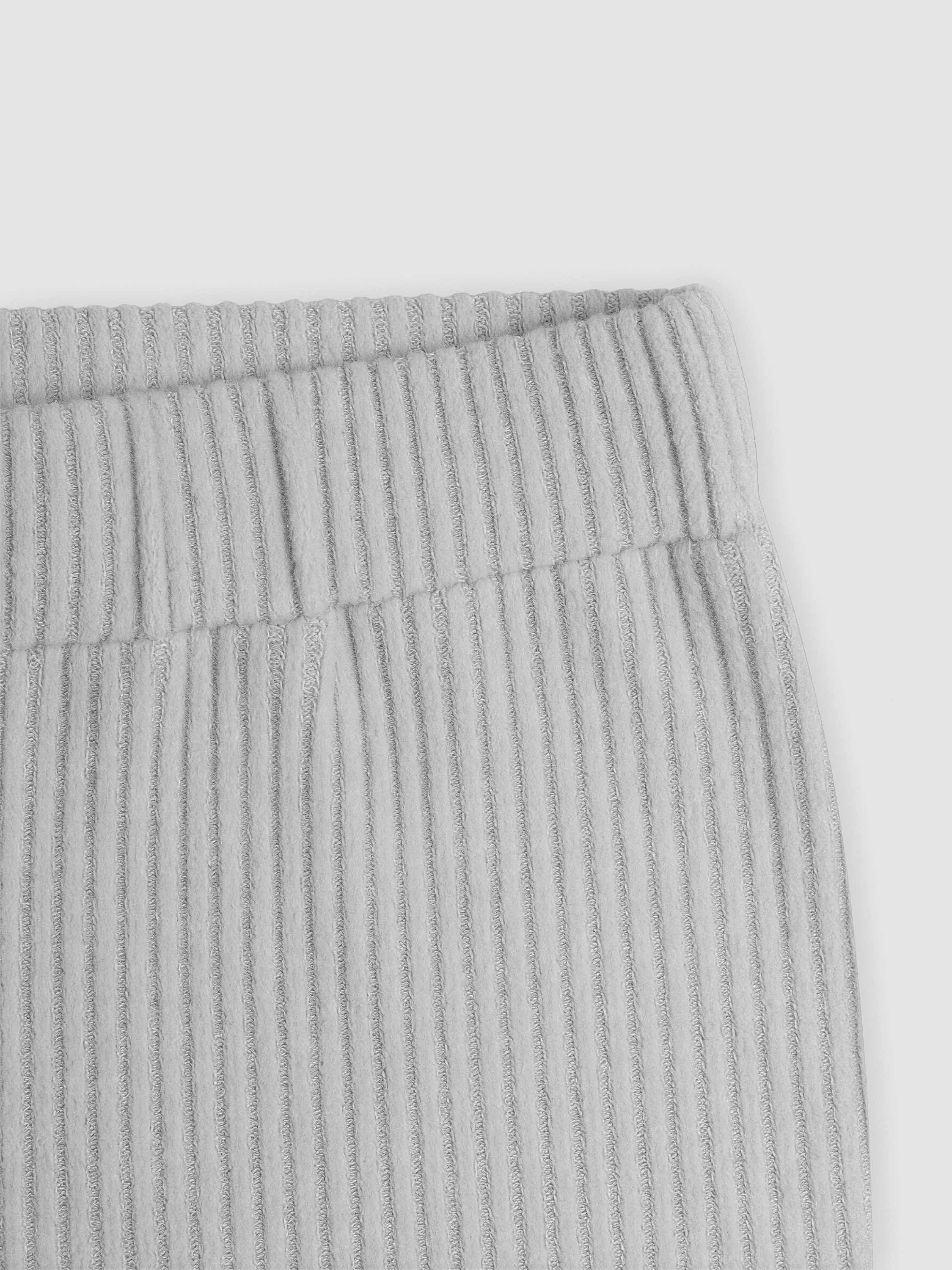 Set jersey pantalón canalé liso gris claro