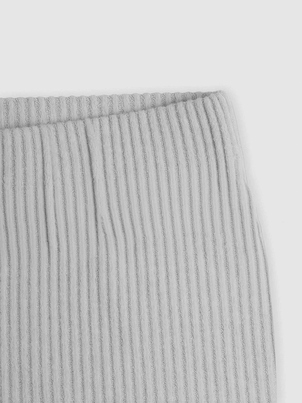 Set jersey pantalón rib canalé gris claro