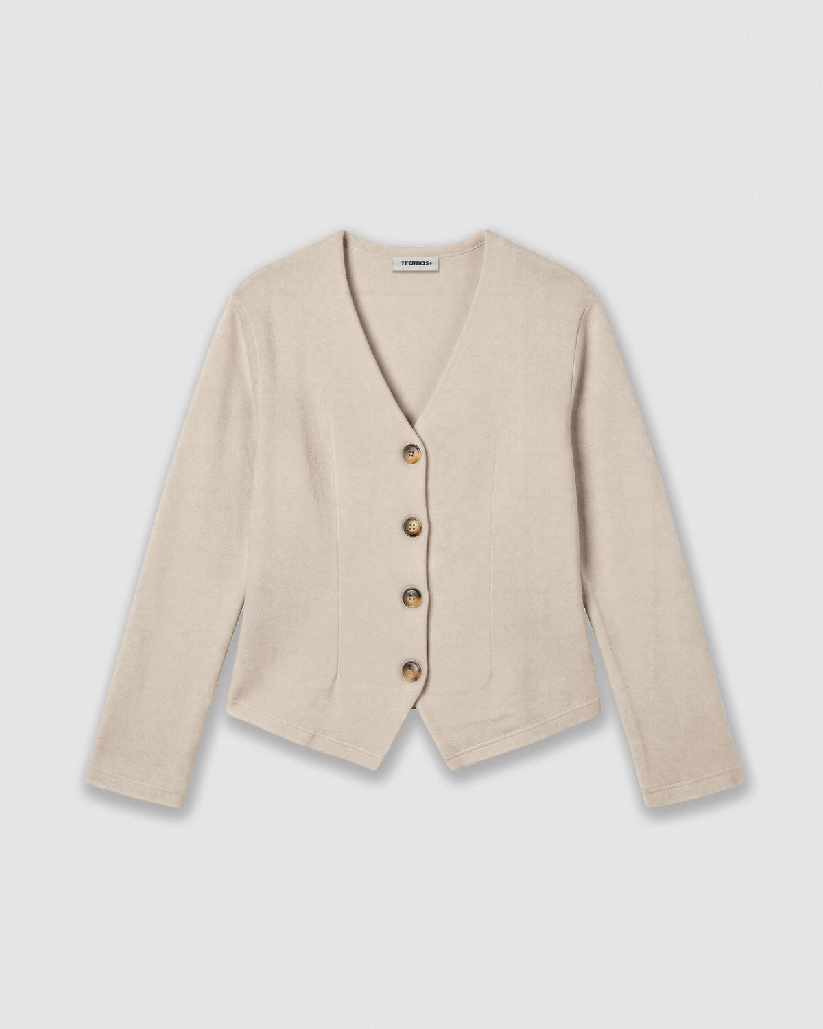 Set chaqueta pantalón angorina beige