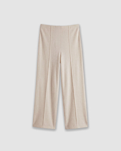 Set chaqueta pantalón angorina beige