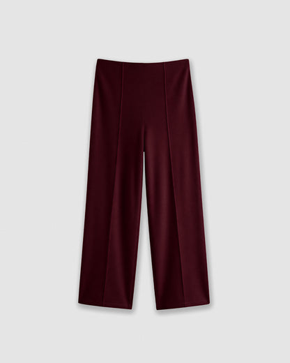 Set giacca pantalone angorina bordeaux