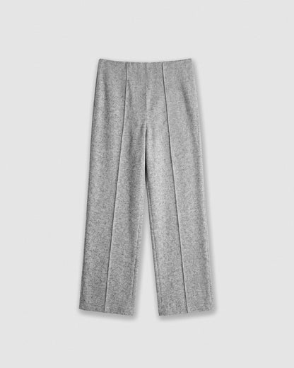 Set chaqueta pantalón angorina gris claro