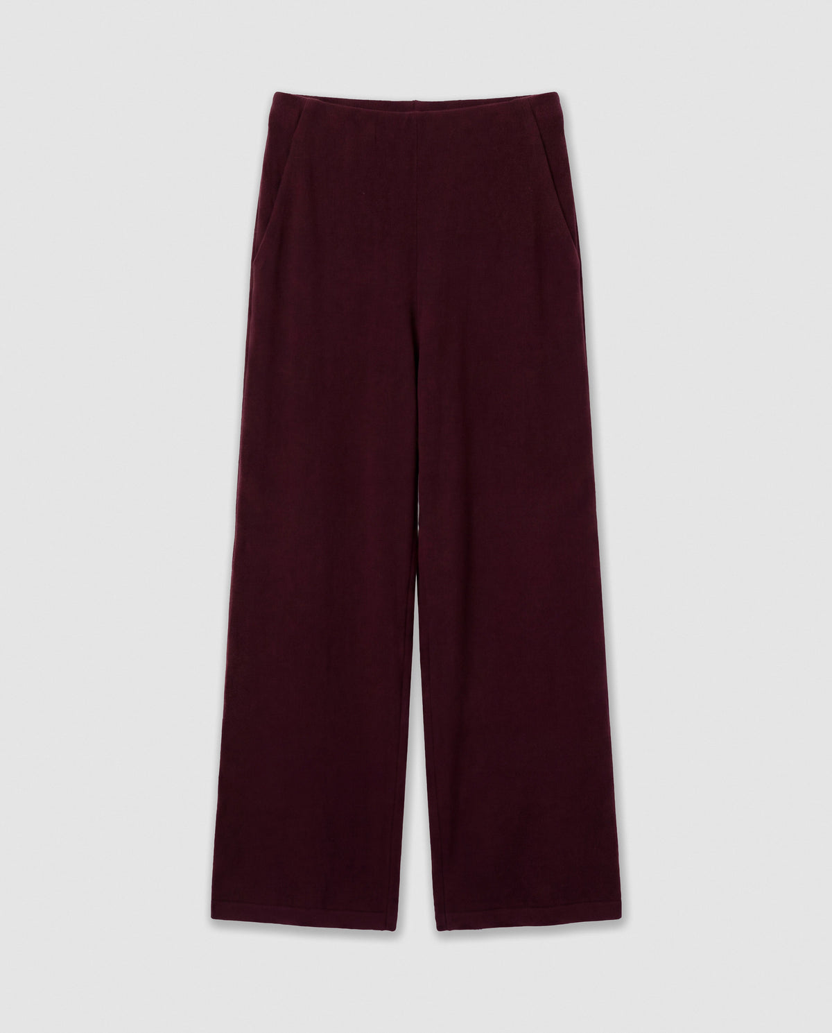 Set chaleco pantalón angorina burdeos