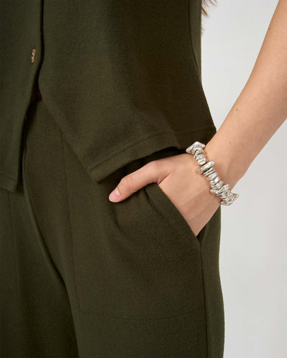 Set chaleco pantalón angorina verde
