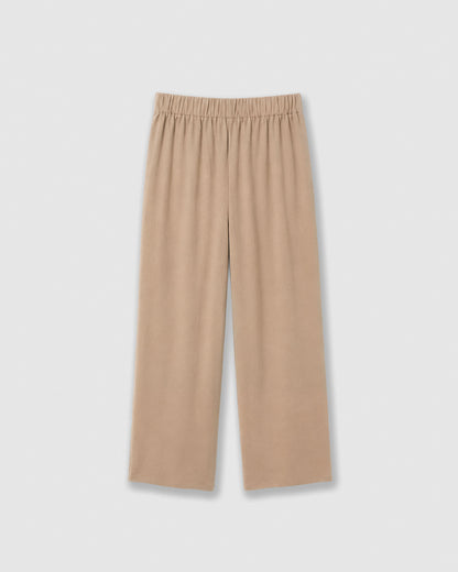 Set blusa pantalón liso beige