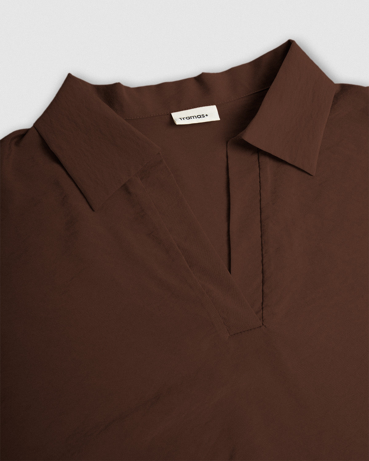 Set blusa pantalón liso marrón