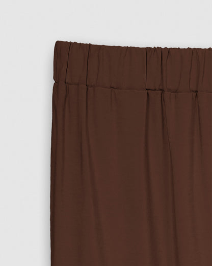 Set blusa pantalón liso marrón