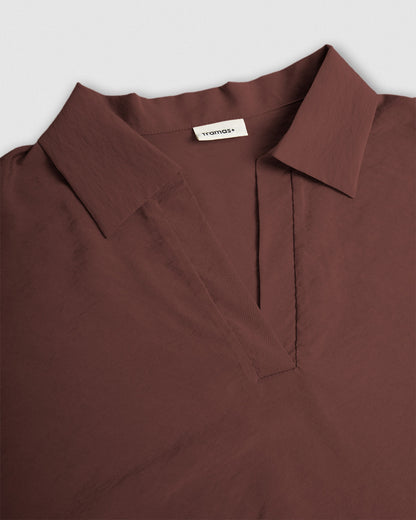 Set blusa pantalón liso tinto