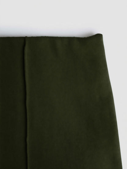 Pantalón largo pinzas angorina liso verde