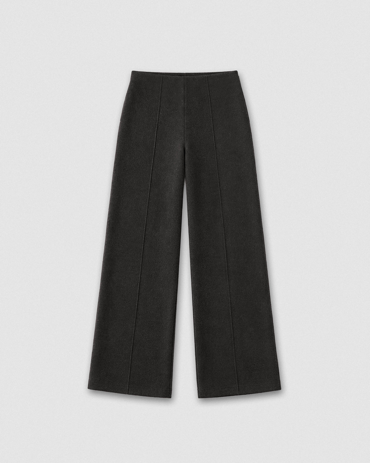 Pantalón largo pinza paño gris marengo