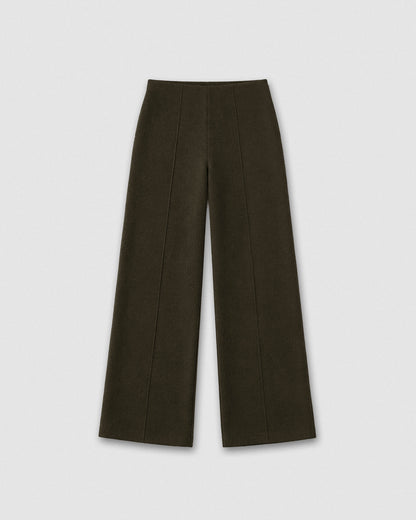 Pantalón largo pinza paño verde