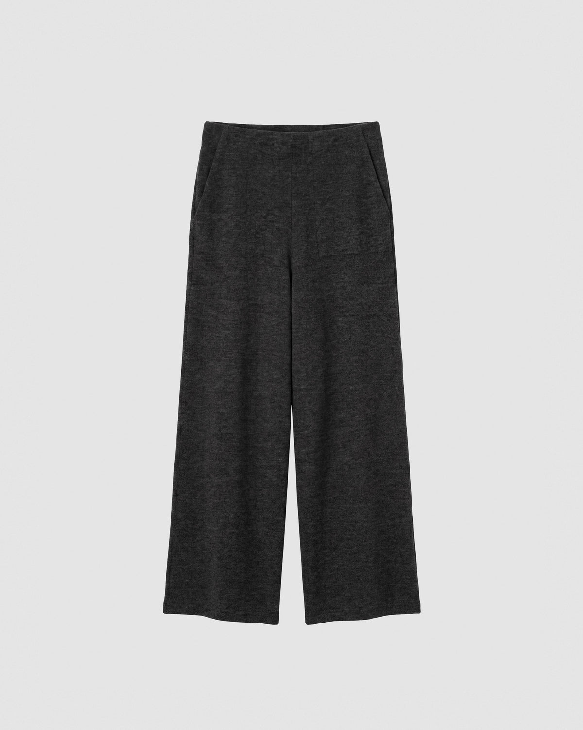 Pantalón largo angorina liso gris marengo