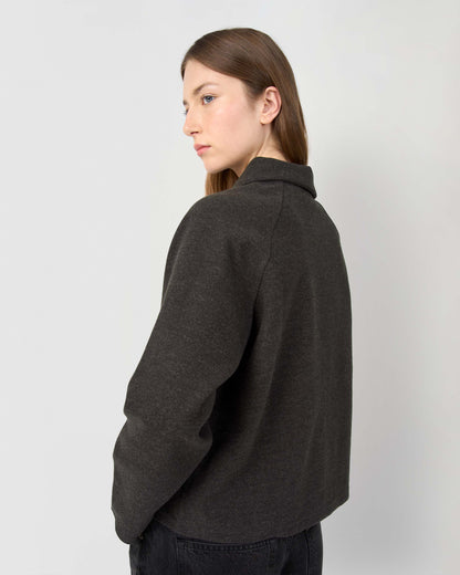 Chaqueta botón paño gris marengo
