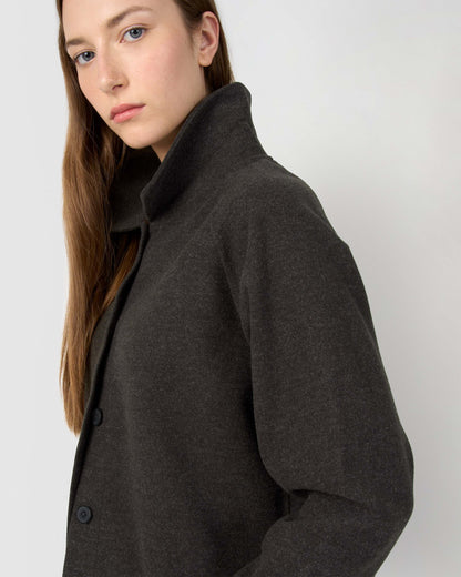 Chaqueta botón paño gris marengo
