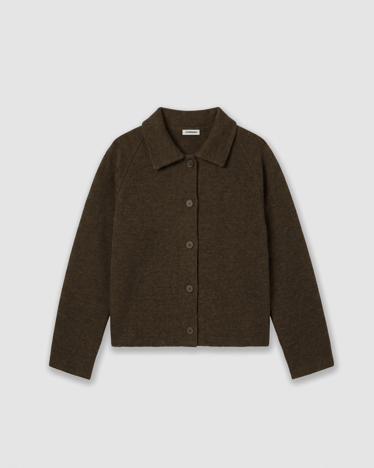 Chaqueta botón paño verde
