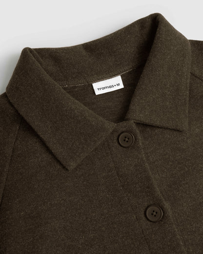 Chaqueta botón paño verde