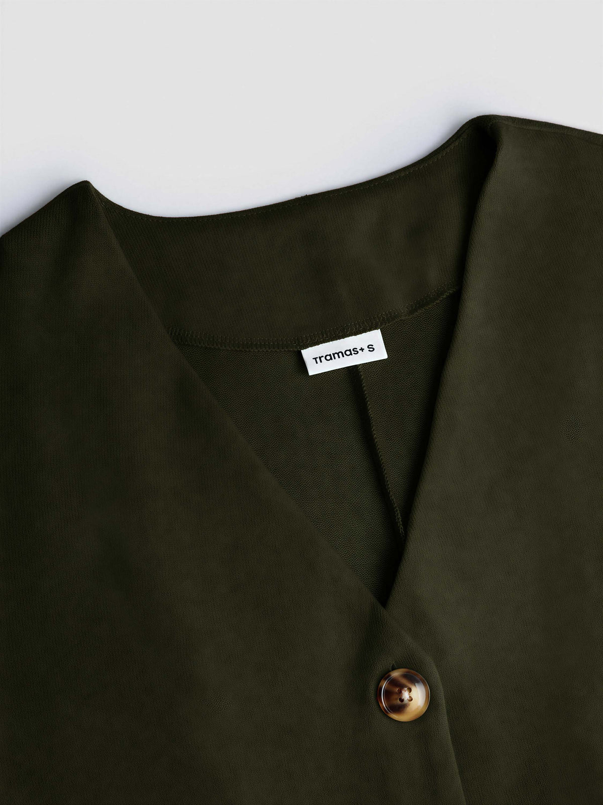 Chaqueta botón angorina verde