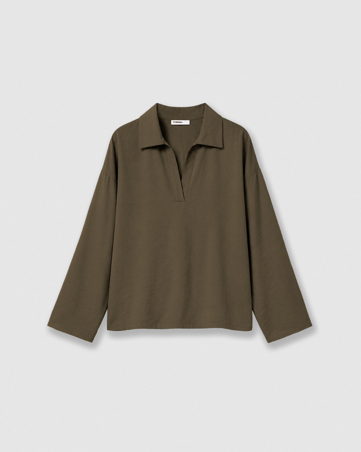 Blusa solapa lisa verde