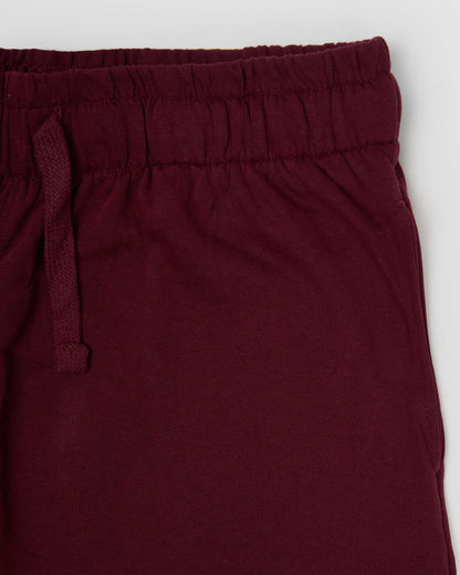 Pantalón jogger burdeos