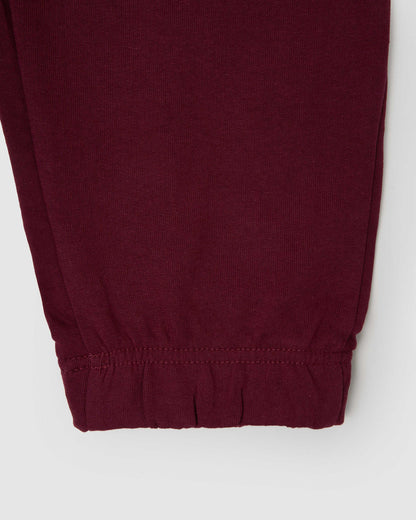 Pantalón jogger burdeos