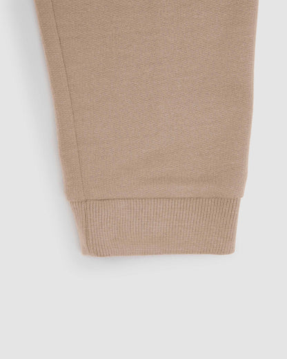 Set deportivo sudadera pantalón jogger beige