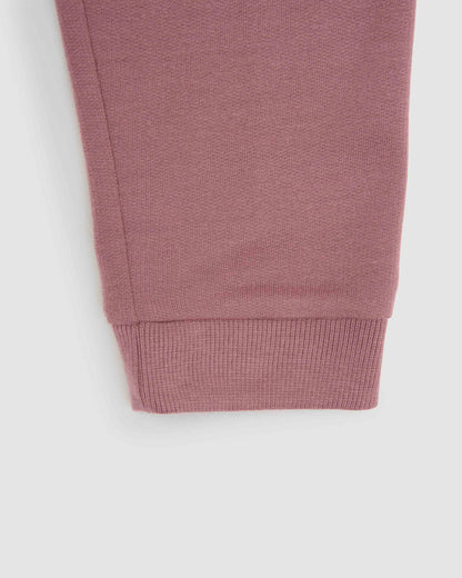 Set deportivo sudadera pantalón jogger malva