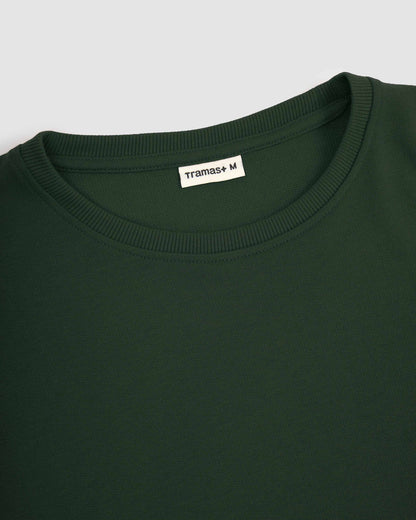 Set deportivo sudadera pantalón jogger verde oscuro