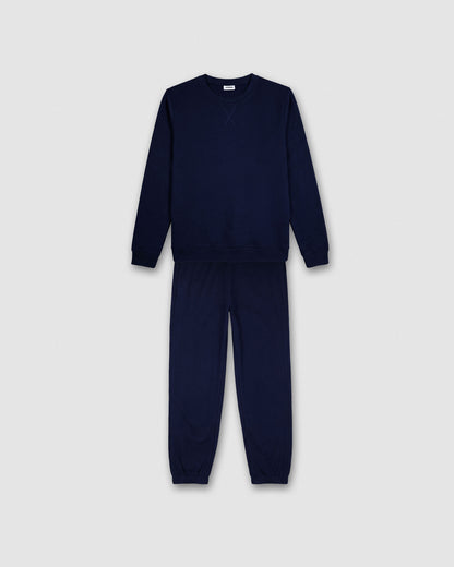 Set deportivo jogger sudadera azul marino