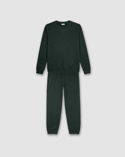 Set deportivo jogger sudadera verde menta