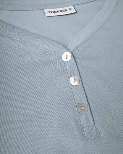 Pijama largo de algodón con escote pico abeni índigo