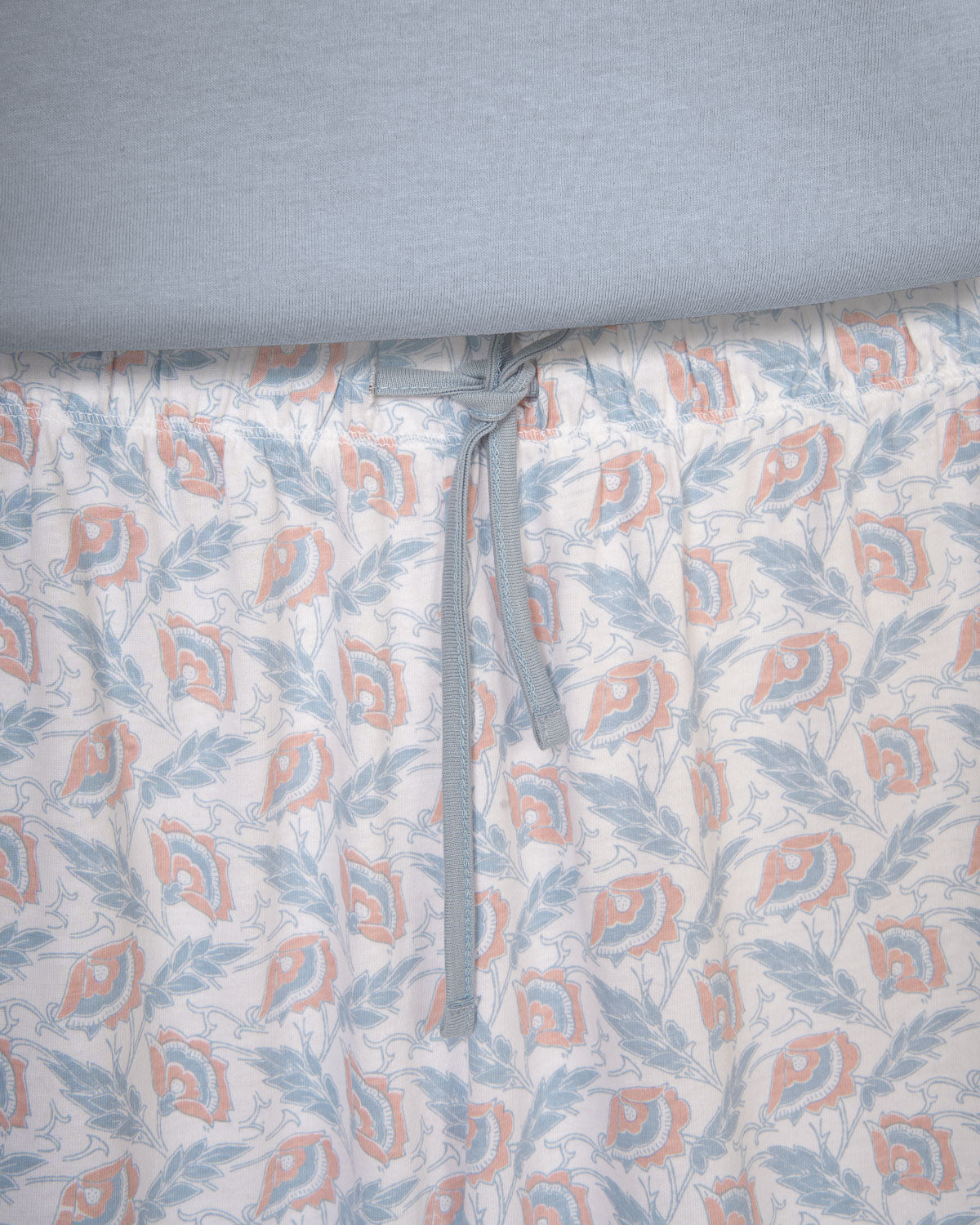 Pijama largo de algodón con escote pico solta índigo