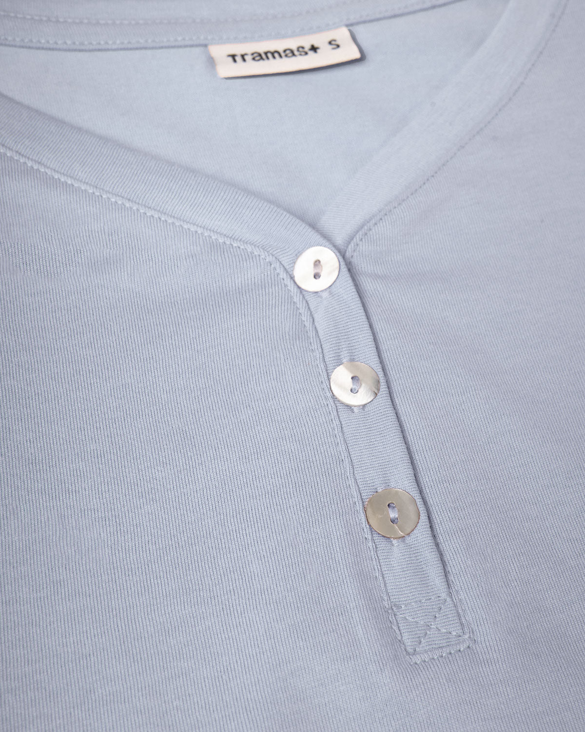 Pijama largo de algodón con escote pico solta índigo