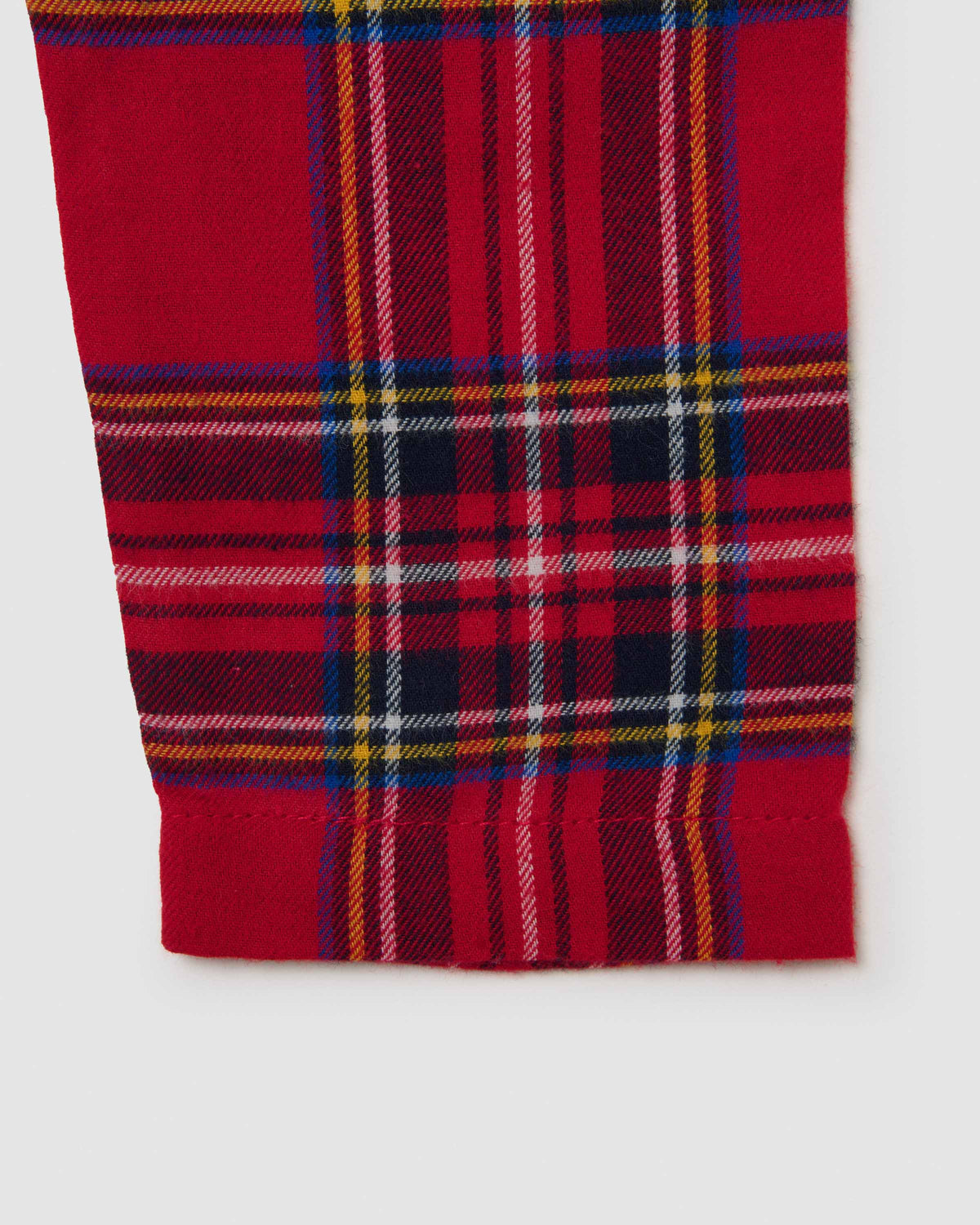 Pijama camisero franela kids cuadro nicolás rojo