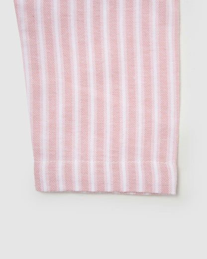 Pijama camisero franela kids raya ceballos rosa