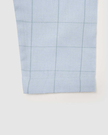 Pijama camisero franela kids cuadro nexa verde azulado