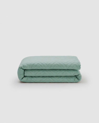 Colcha bouti verde tiffany
