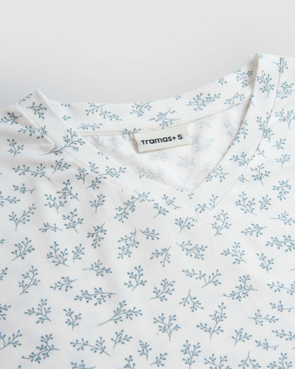 Pijama largo soft duma azul verdoso
